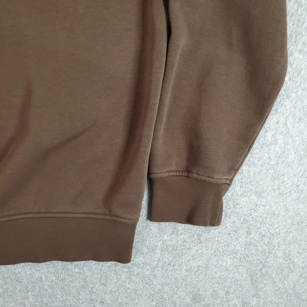 Nike Jordan Sweatshirt Mens Small Brown Fleece Crew Jumpman Logo DQ7520-274